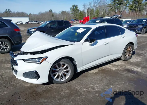 2021 Acura Tlx Standard из США, поврежденный, VIN 19UUB6F39MA005330